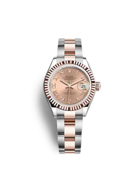 LADY-DATEJUST New Model 2021 Oyster, 28 Mm, Oystersteel And Everose Gold