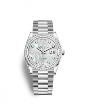 DAY-DATE 36 Oyster, 36 Mm, White Gold And Diamonds